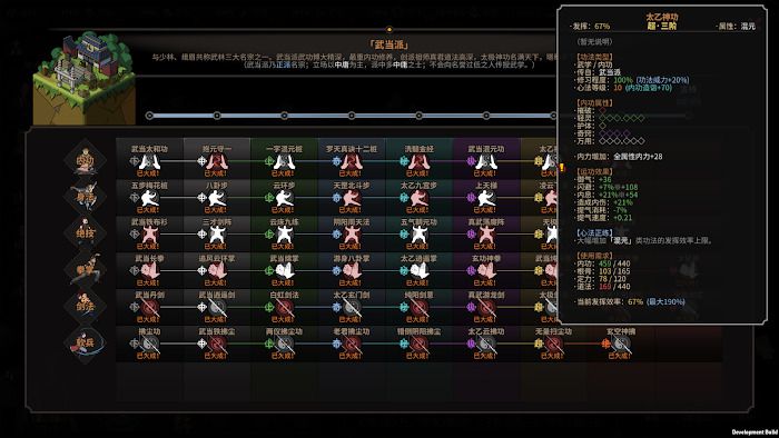 太吾繪卷 (The Scroll Of Taiwu) 武當派全武功屬性效果分享