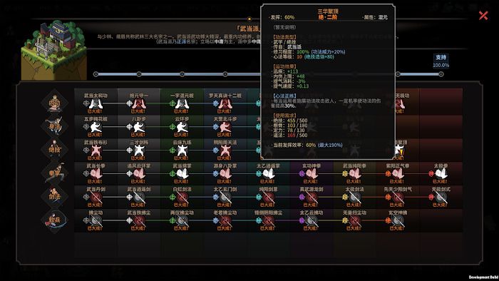 太吾繪卷 (The Scroll Of Taiwu) 武當派全武功屬性效果分享
