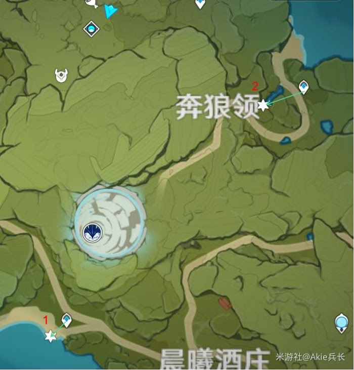 原神 (Genshin Impact) 嘟嘟蓮採集地點標記