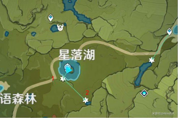 原神 (Genshin Impact) 嘟嘟蓮採集地點標記