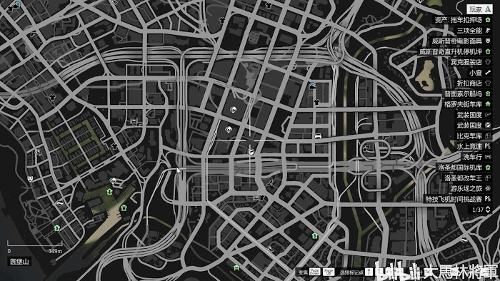 俠盜獵車手5 (GTA 5) 飛車特技解鎖點位置標記