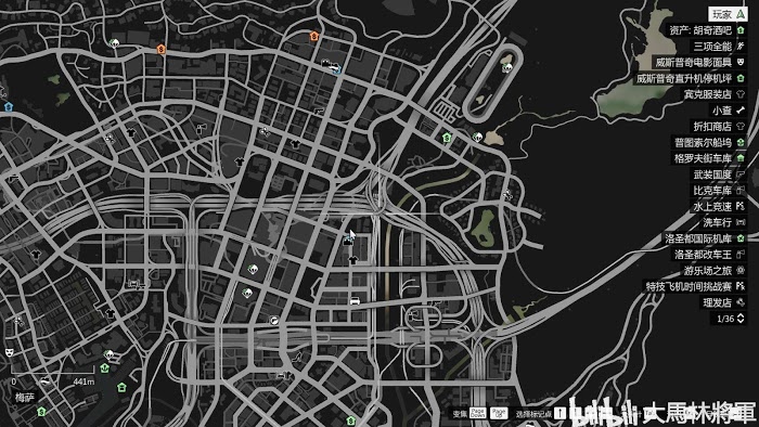 俠盜獵車手5 (GTA 5) 飛車特技解鎖點位置標記