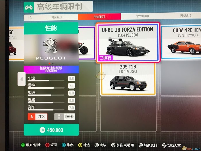 極限競速 地平線4 (Forza Horizon 4) 全FE車輛性能與圖鑑分享