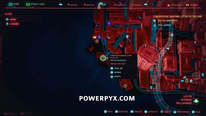 電馭叛客2077 (Cyberpunk 2077) 全目擊賽博精神病事件位置