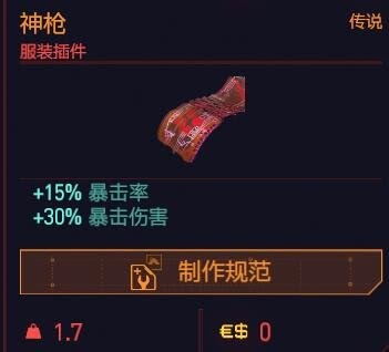 電馭叛客2077 (Cyberpunk 2077) 武器、裝備暴擊率分析