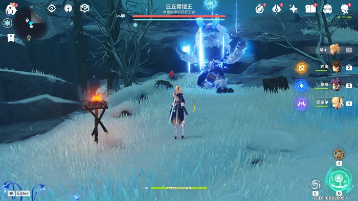 原神 (Genshin Impact) 山中之物任務寒天之釘頂端到達方法 雪山山頂聖遺物副本開啟方法