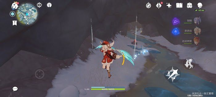 原神 (Genshin Impact) 龍脊雪山冰晶蝶採集線路