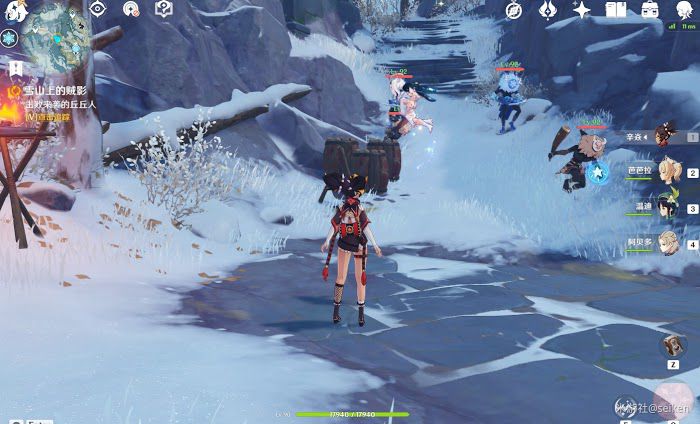 原神 (Genshin Impact) 白堊與黑龍第三幕雪山上的賊影攻略