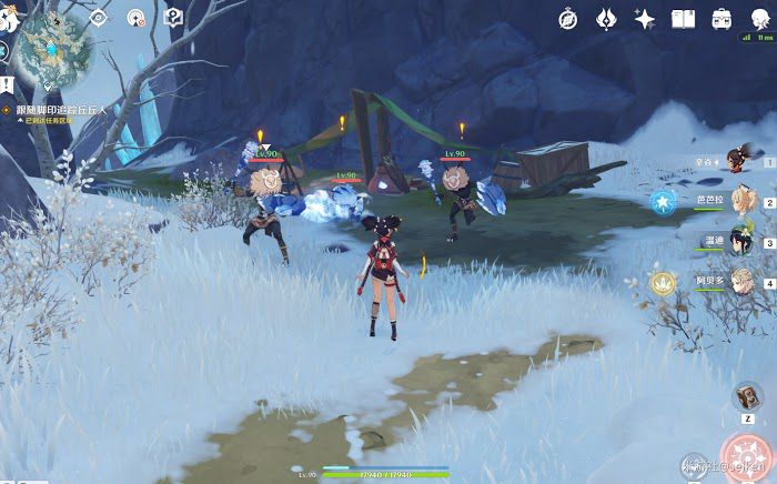 原神 (Genshin Impact) 白堊與黑龍第三幕雪山上的賊影攻略