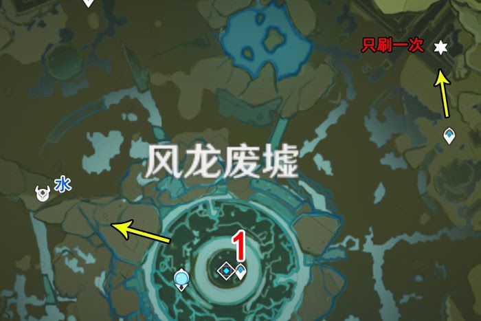原神 (Genshin Impact) 地脈素材收集路線 深淵法師清理路線