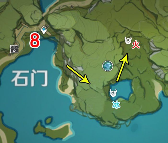 原神 (Genshin Impact) 地脈素材收集路線 深淵法師清理路線