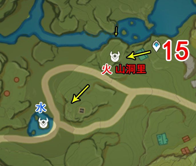 原神 (Genshin Impact) 地脈素材收集路線 深淵法師清理路線