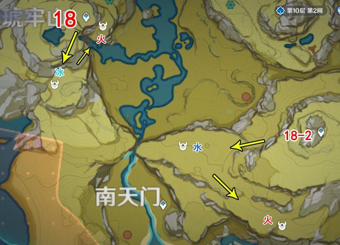 原神 (Genshin Impact) 地脈素材收集路線 深淵法師清理路線
