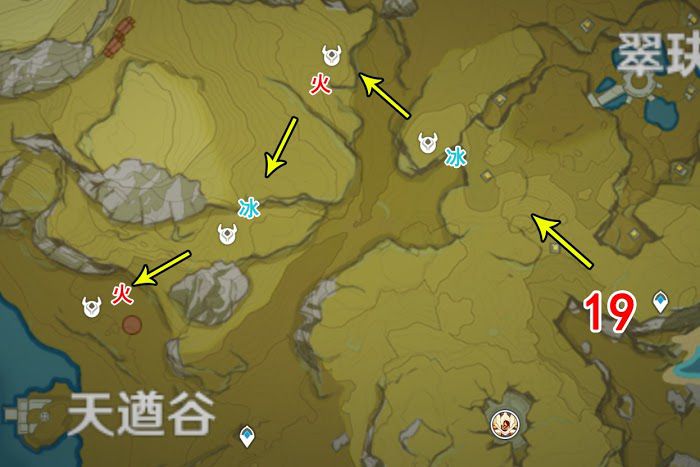 原神 (Genshin Impact) 地脈素材收集路線 深淵法師清理路線