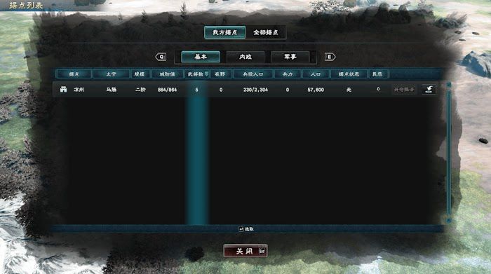 三國群英傳 8 大地圖介面功能詳解