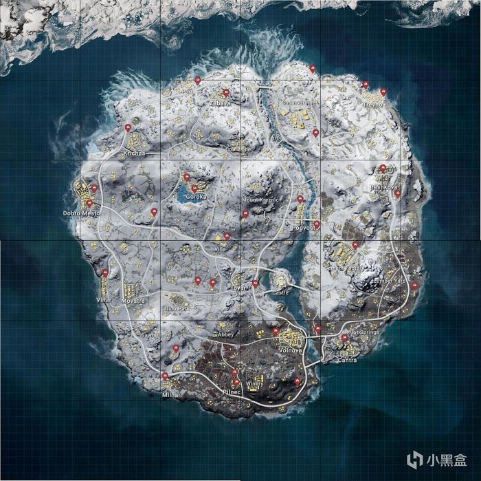 絕地求生 (Playerunknown's Battlegrounds) 雪地地圖交通工具刷新位置分享
