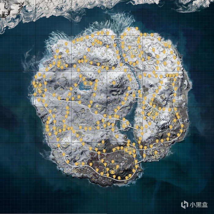 絕地求生 (Playerunknown's Battlegrounds) 雪地地圖交通工具刷新位置分享