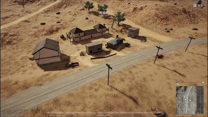 絕地求生 (Playerunknown's Battlegrounds) 沙漠打劫致富位置分享