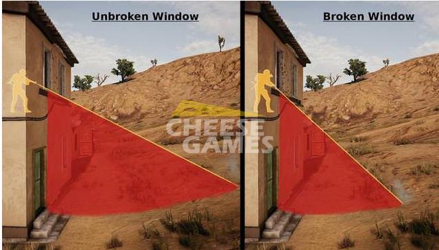 絕地求生 (Playerunknown's Battlegrounds) 打碎玻璃作用分析