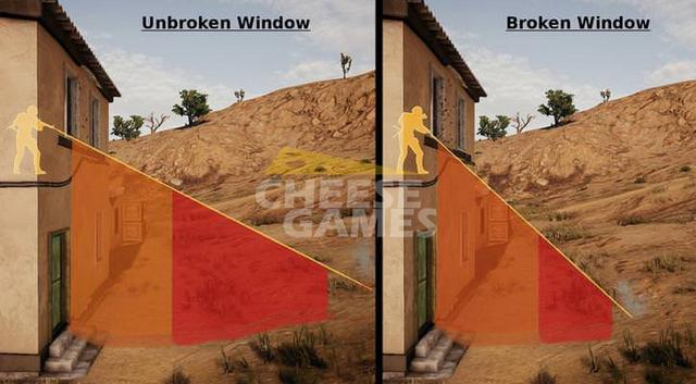 絕地求生 (Playerunknown's Battlegrounds) 打碎玻璃作用分析