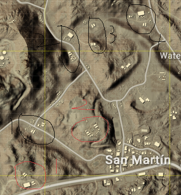絕地求生 (Playerunknown's Battlegrounds) 沙漠地圖跳傘位置推薦與吃雞打法