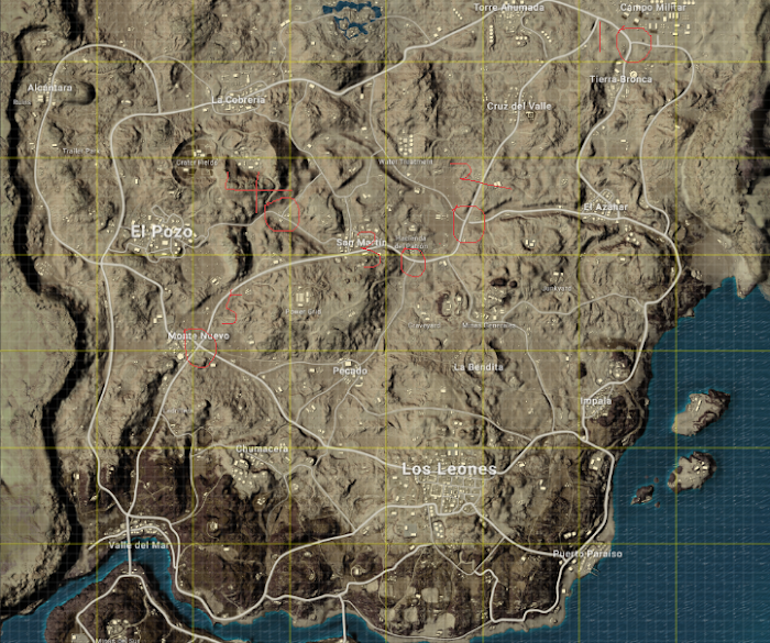 絕地求生 (Playerunknown's Battlegrounds) 沙漠地圖跳傘位置推薦與吃雞打法