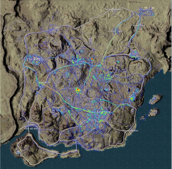 絕地求生 (Playerunknown's Battlegrounds) 新老地圖最佳跳傘位置推薦