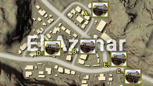 絕地求生 (Playerunknown's Battlegrounds) 沙漠地圖EA城建築類型與刷車點詳解
