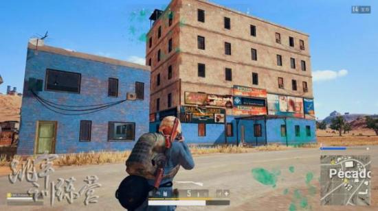 絕地求生 (Playerunknown's Battlegrounds) 沙漠地圖上高樓房頂攻略