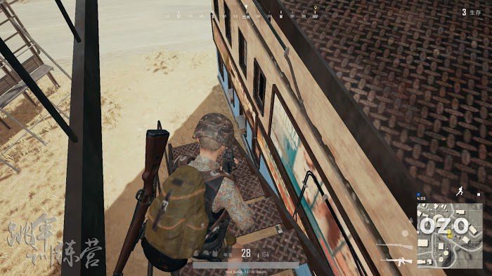 絕地求生 (Playerunknown's Battlegrounds) 沙漠地圖上高樓房頂攻略