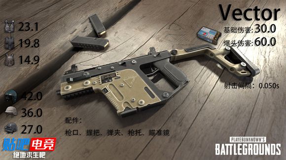 絕地求生 (Playerunknown's Battlegrounds) 正式版武器傷害與命中傷害圖文解析