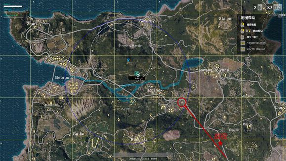 絕地求生 (Playerunknown's Battlegrounds) 新手跳傘與跑毒戰術打法攻略