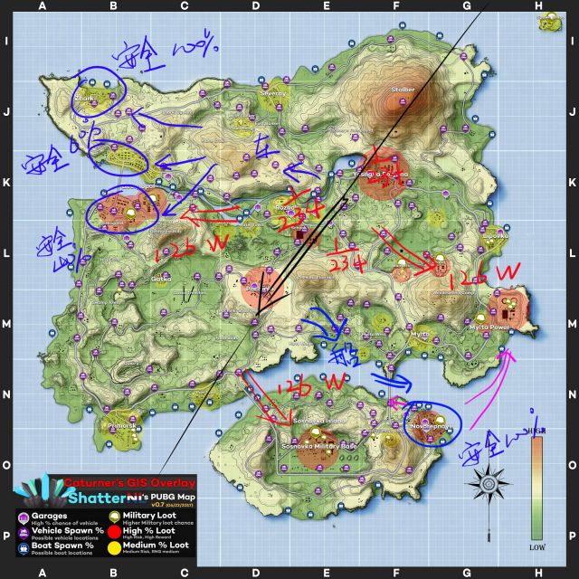 絕地求生 (Playerunknown's Battlegrounds) 降落點與槍械選擇、搜物資與決賽圈打法