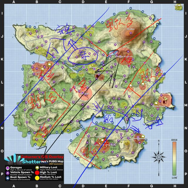 絕地求生 (Playerunknown's Battlegrounds) 降落點與槍械選擇、搜物資與決賽圈打法