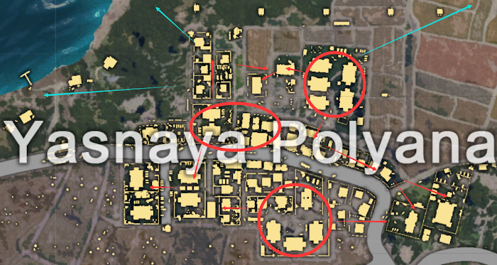 絕地求生 (Playerunknown's Battlegrounds) 四排開局降落點選擇與物資點推薦