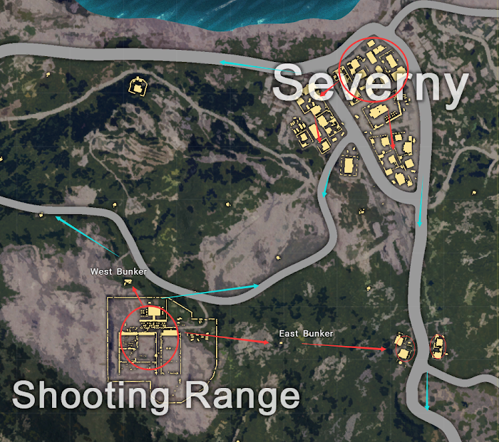 絕地求生 (Playerunknown's Battlegrounds) 四排開局降落點選擇與物資點推薦