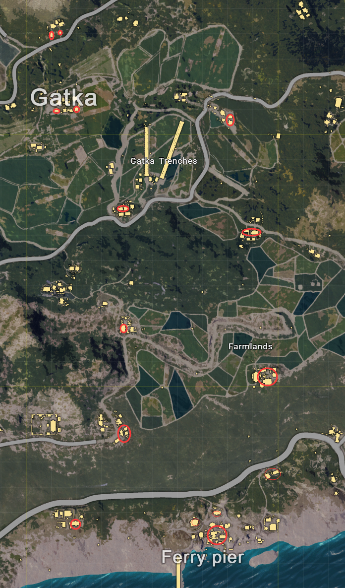 絕地求生 (Playerunknown's Battlegrounds) 四排開局降落點選擇與物資點推薦