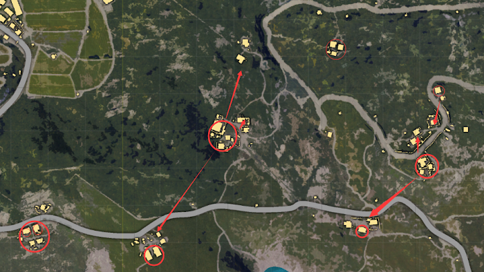 絕地求生 (Playerunknown's Battlegrounds) 四排開局降落點選擇與物資點推薦