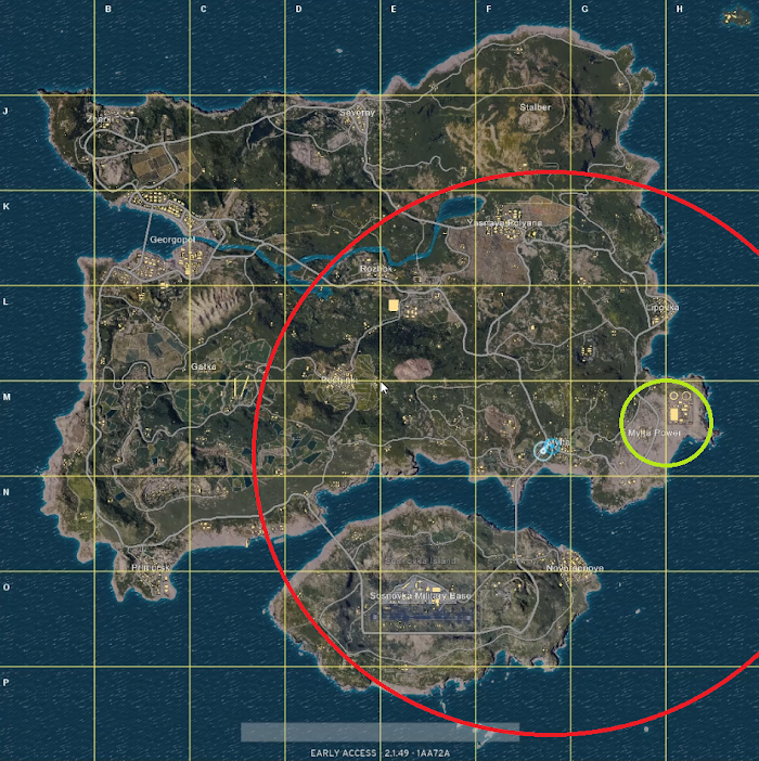 絕地求生 Playerunknown's Battlegrounds 跳傘位置推薦與分析