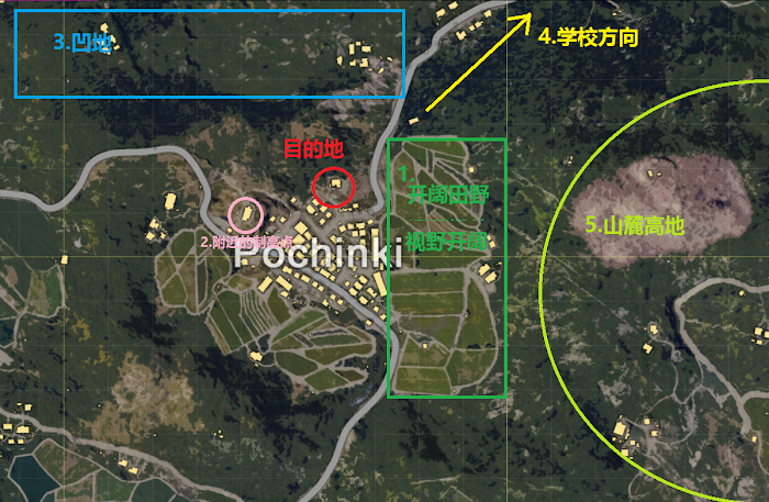 絕地求生 Playerunknown's Battlegrounds 跳傘位置推薦與分析