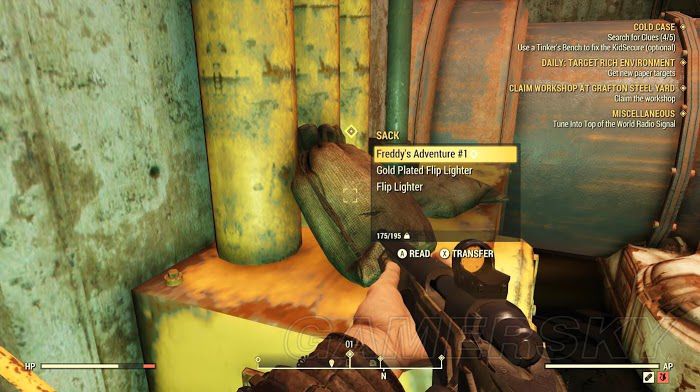 異塵餘生76 (Fallout 76) 10公厘衝鋒槍取得方法