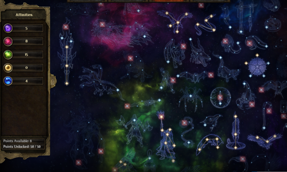 恐怖黎明 (Grim Dawn) 女巫加點星座與裝備選擇攻略