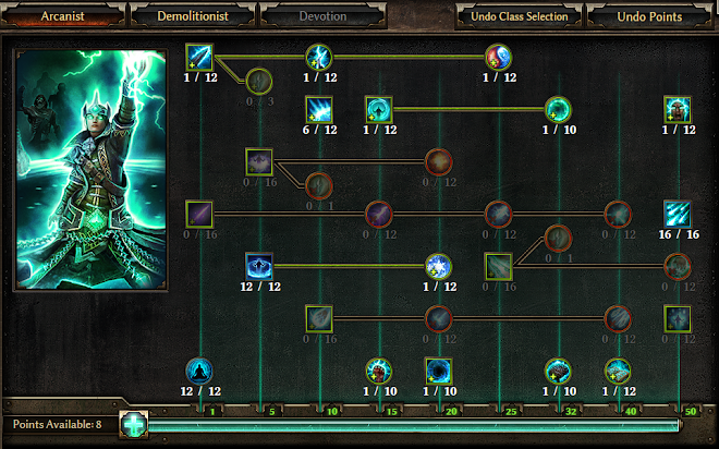 恐怖黎明 (Grim Dawn) 女巫加點星座與裝備選擇攻略