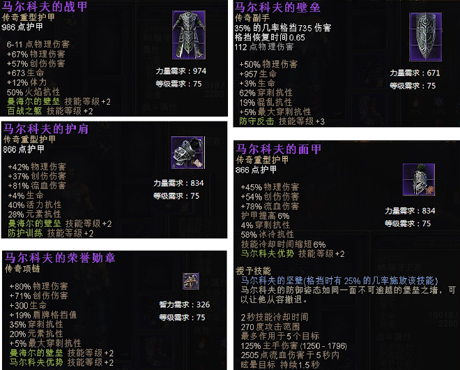 恐怖黎明 (Grim Dawn) 全B31紫色套裝外觀與屬性分享