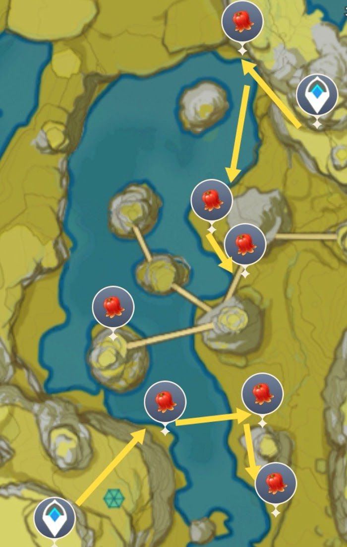 原神 (Genshin Impact) 絕雲椒椒高效收集線路
