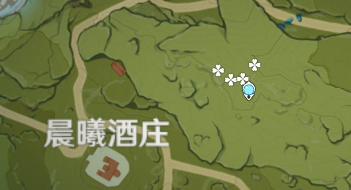 原神 (Genshin Impact) 1.3版風車菊採集地點圖示
