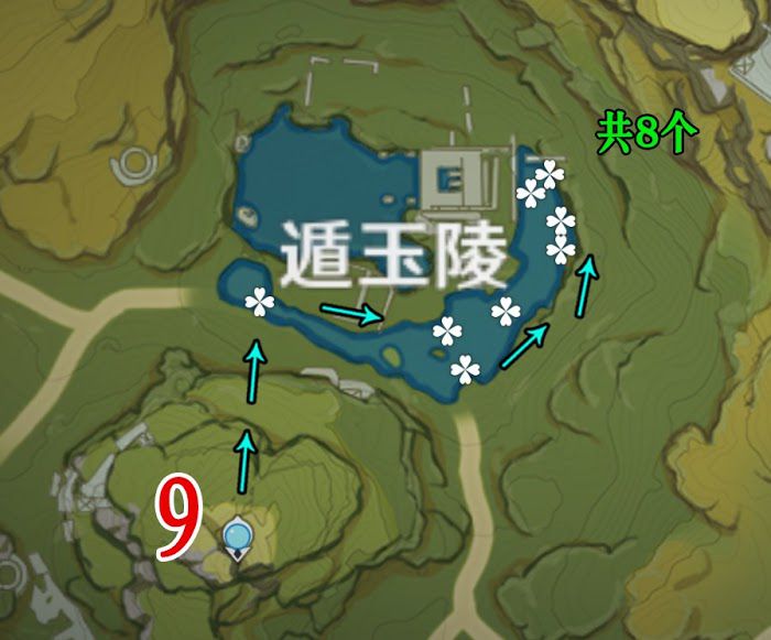 原神 (Genshin Impact) 1.3版蓮蓬採集路線參考