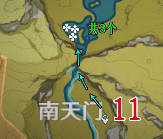 原神 (Genshin Impact) 1.3版蓮蓬採集路線參考
