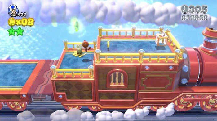 超級瑪利歐 3D世界 狂怒世界 (Super Mario 3D World) 世界3-列車