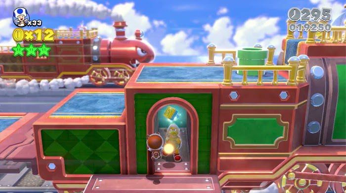 超級瑪利歐 3D世界 狂怒世界 (Super Mario 3D World) 世界3-列車